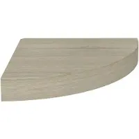 vidaXL Hjørnehylde 25X25X3,8 Cm Mdf Egetræsfarvet - 1 / 25 x 25 x 3.8 cm