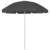 vidaXL strandparasol 240 cm antracitgrå