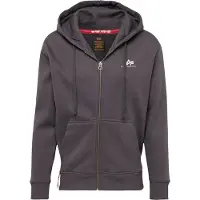 Alpha industries Sweatshirt 'Basic Zip' mørkegrå