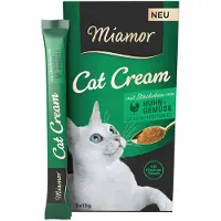 Miamor Cat Cream Chicken with vegetables - cat treats - 5x15g