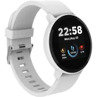 Canyon SW-63 - Smart ur med rem - silikone - display 1.3 - 512 KB - Bluetooth - 35 g - hvid