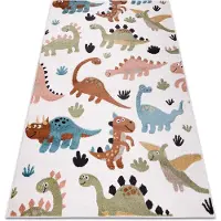 Rugsx Tæppe FUN Dino til børn Dinosaurer fløde 160x220 cm