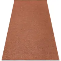 Rugsx Tæppe SOFTY Enkelt, enfarvet terracotta 80x150 cm