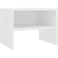 vidaXL sengeskab 40 x 30 x 30 cm spånplade hvid