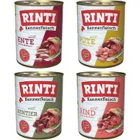 Rinti Økonomipakke: 12 x 800 g Kennerfleisch - Mix II: 4 varianter