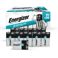 Energizer Batteri, Alkaline Max Plus, 9V, 9 V, 20 stk