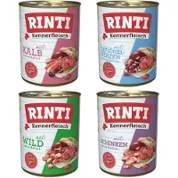 Rinti Økonomipakke: 12 x 800 g Kennerfleisch - Mix I: 4 varianter