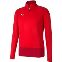 Puma Træningstrøje teamGOAL 23 1/4 Lynlås - Rød/Rød, størrelse XX-Large
