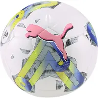Puma Futbolo kamuolys Orbita 5 Hybrid Lite balta ir-zielono-rožinė 290 83785 01 (5)