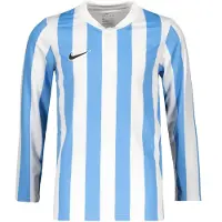 Nike Spilletrøje Dri-FIT Striped Division IV - Hvid/Blå/Sort Lange Ærmer Børn, størrelse M: 137-147 cm
