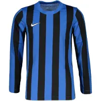 Nike Spilletrøje Dri-FIT Striped Division IV - Konge blå/Sort/Hvid Lange Ærmer Børn, størrelse XL: 158-170 cm