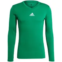 Adidas Funktionsskjorte 'Team Base' græsgrøn / hvid