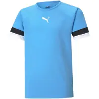 Puma Funktionsskjorte 'TeamRise' azur / sort / hvid