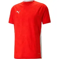 Puma Trænings T-Shirt teamCUP - Rød/Hvid, størrelse Medium