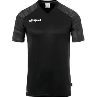 Uhlsport Fodboldtrøje mørkegrå / sort / hvid