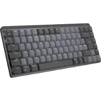 Logitech MX Mechanical Mini Minimalist Wireless Illuminated Performance Keyboard Graphite - Linear - ND - Tastatur - Nordisk - Sort