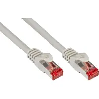 GOOD CONNECTIONS GoodConnections Patchkabel mit Rastnasenschutz, Cat. 6, S/FTP, PiMF, PVC, 250MHz, grau, 40m,