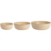 Present Time PT4140NT, Serveringsskål, Bamboo, Naturlig, Rund, 3 stk