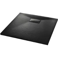 vidaXL brusekar SMC 80 x 80 cm sort