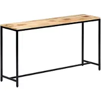 vidaXL Konsolbord 140 X 35 X 76 Cm Massivt Ru Mangotræ