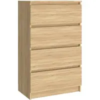 vidaXL skænk 60x35x98,5 cm konstrueret træ sonoma-egetræsfarvet