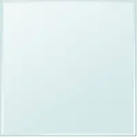 vidaXL Bordplade Hærdet Glas Rund - Transparent / 70 x 70 cm