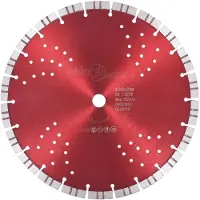 vidaXL Turbo diamantklinge med huller, stål, 300 mm