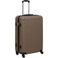 vidaXL hardcase-kuffert ABS brun