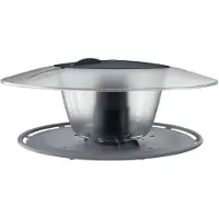 Prosperplast BIRDYFEED ROUND fuglehus foderhus antracit
