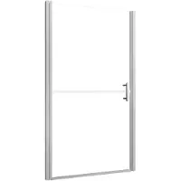 Super Merchant brusedør 91x195 cm matteret hærdet glas