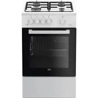 Beko Fsg52020fw Gaskomfur Med Ovn 4 Blus