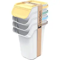 Prosperplast Kosze KADDI Q SET šiukšliadėžės - uosio talpos, 25 l. Keden