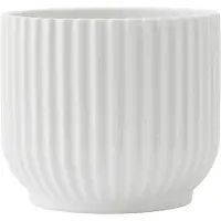 Lyngby Porcelæn Lyngby urtepotteskjuler hvid Ø11,5 cm