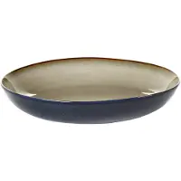 Serax Terres de Rêves pastatallerken 23,5 cm Misty grey/Dark blue