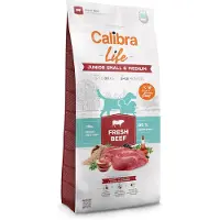 Calibra Life Junior Small & Medium Breed med frisk oksekød - Økonomipakke: 2 x 12 kg
