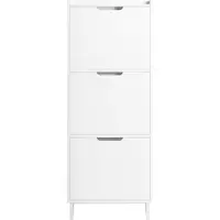 SoBuy Skoskab Hvid 50x129x19 cm