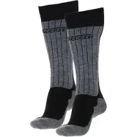 Accezzi Merino 80 skistrømper, 2 par, sort