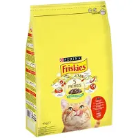 Friskies PURINA cat med oksekød, kylling og grøntsager - 4 kg