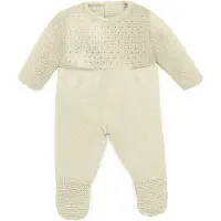 Miniland kläder för dockor 15 3/4 '' stickad pyjamas vit färg - Eco Made in Spanien Kvalitetsroll spelar utbildning