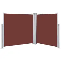 vidaXL sammenrullelig sidemarkise 120 x 600 cm brun