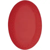 Aida Confetti ovalt fad Chili, 25,5x36 cm
