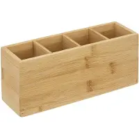 5 Five bambus-organizer med 4 rum