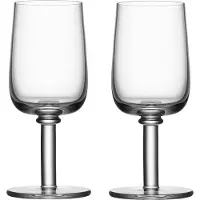 Kosta Boda Viva glas på fod 25 cl 2-pak Klar