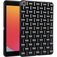 Mtp Products iPad 10.2 2019/2020/2021 Vævet Tekstureret TPU Cover - Sort