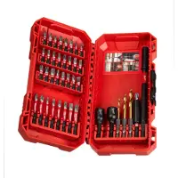 Milwaukee Shockwave Impact Duty - Skruetrækker, bor og sokkelbitsæt - 40 stykker - 1/4 - 4 mm, 3 mm, 5 mm - 10 mm, 8 mm - sekskantet - længde: 25 mm, 50 mm, 48 mm