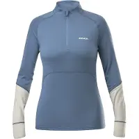 Eider - Skiundertøj dame - W Sarenne Merino Half Zip Storm Blue til UnisexUld - Størrelse XS - Blå