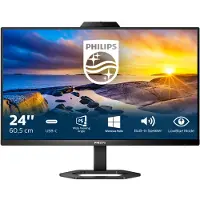 Philips 23,8” skærm 24E1N5300HE/00 HDMI DP USB-C højttalere 2x5W