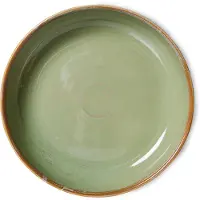 HK Living Home Chef dyb tallerken medium Ø19,3 cm Moss green