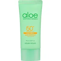 Holika Holika Aloe vandfast solcreme SPF50+/PA++++, 70 ml - Bredspektret UV-beskyttelse, vandfast og svedbestandig