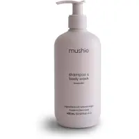Mushie Baby Shampoo & Body Wash | Blid formel til sart hud | Certificeret ?kologisk | Fremstillet i Danmark 13,53 fl oz (lavendel)